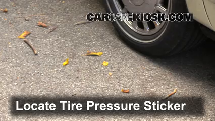1997 Cadillac DeVille 4.6L V8 Sedan Tires & Wheels Check Tire Pressure